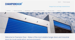 Desktop Screenshot of championdoor.com